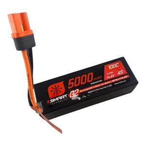 Spektrum Accessories 5000mAh 4S 14.8V Smart G2 LiPo 100C IC5 SPMX54S100H5
